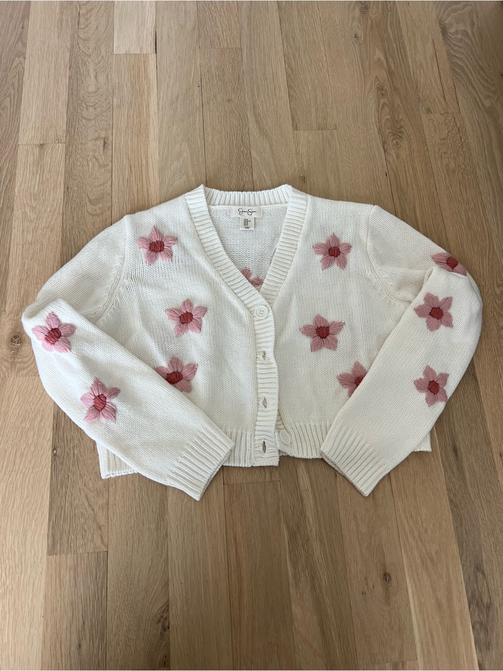 Floral Cropped Sweater 🌸 Cozy Statement Knit